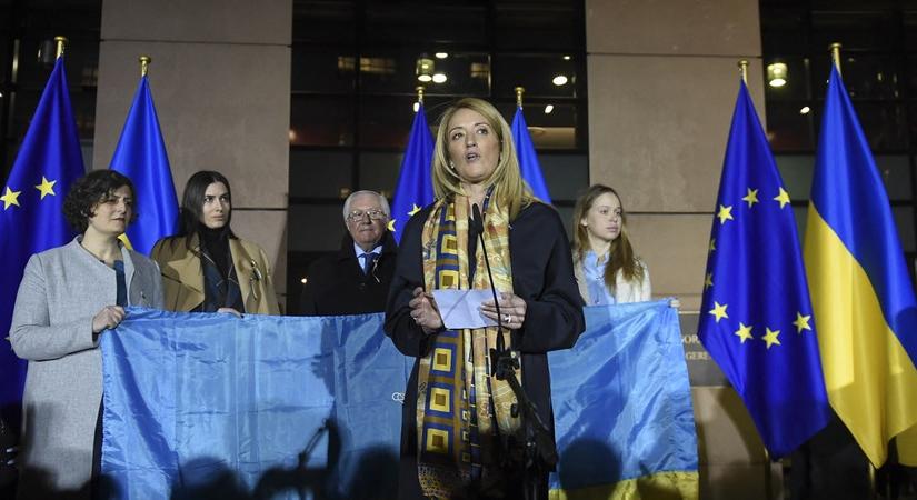 Ukrajnába látogatott az Európai Parlament elnöke