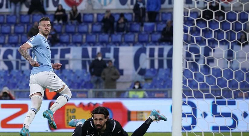Serie A: jégesőben verte a Sassuolót a Lazio, a hajrában kapott ki a Venezia