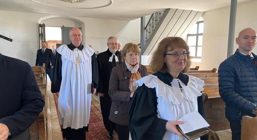 Magyar és a szlovák evangélikus püspök együtt imádkozott a békéért Rajkán