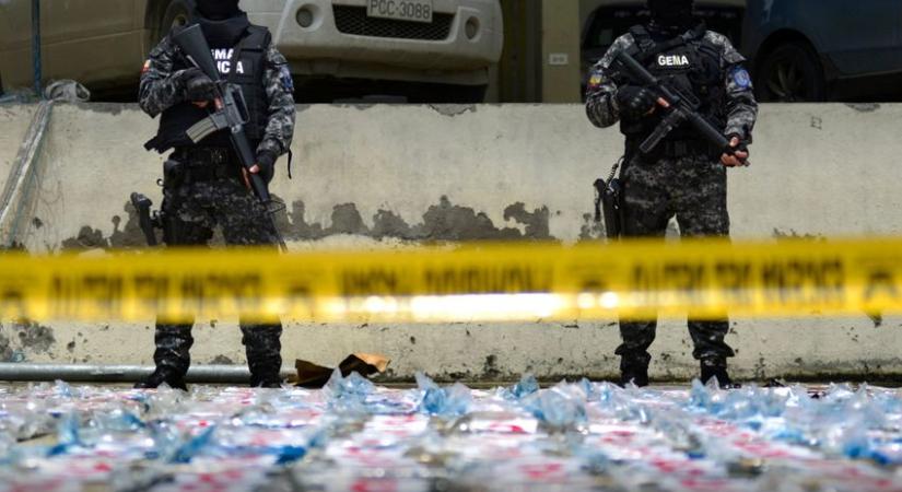2,5 tonna, Európába tartó kokaint foglaltak le Ecuadorban