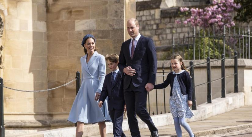 Kate Middleton és Vilmos herceg húsvét alkalmából összeöltöztek a gyerekeikkel