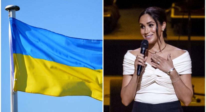 Meghan Markle az ukrán zászlót akarta megfesteni, de kínos bakit vétett