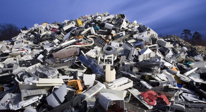 E-hulladék tonnaszám