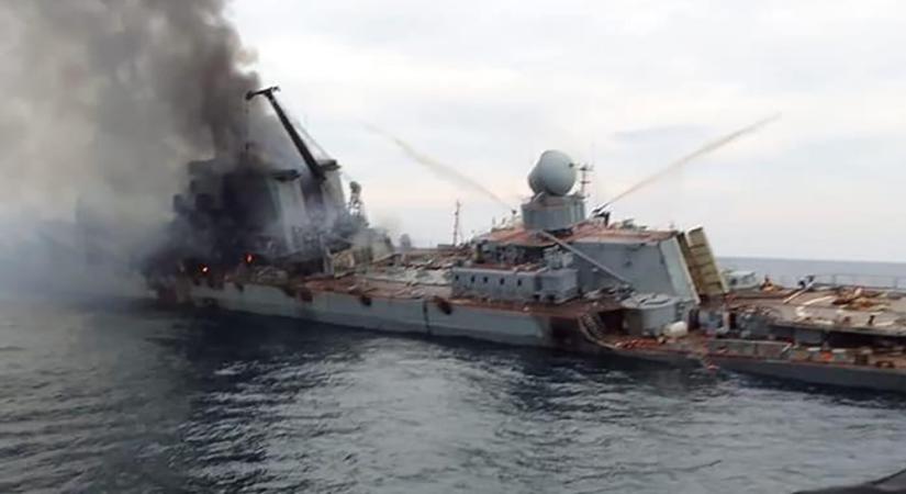 Kulturális örökséggé nyilvánították Ukrajnában a Moszkva nevű, elsüllyesztett hadihajót