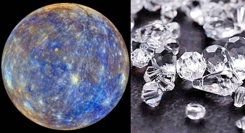 A Merkúr felszínét nagy mennyiségű gyémánt boríthatja