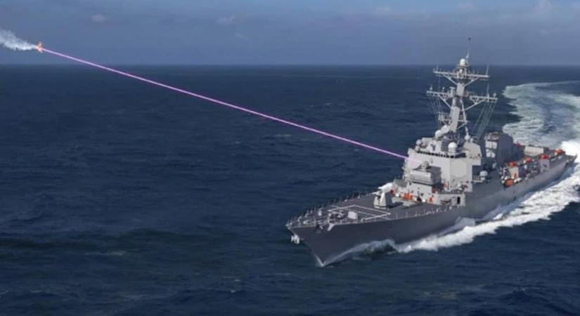 Az USA haditengerészete először lőtt le egy drónt elektromos lézer fegyvert használva