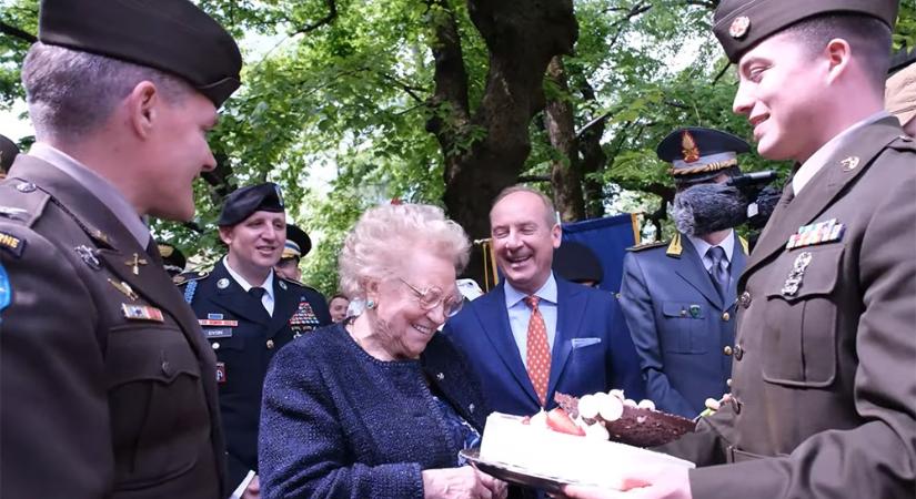 77 évvel később kárpótolta az amerikai hadsereg azt az olasz nőt, akinek a II. világháborúban katonák megették a szülinapi tortáját