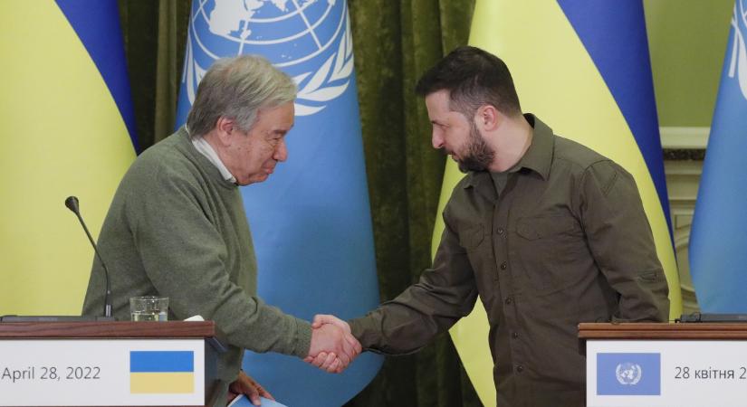 Vlagyimir Putyin után Volodimir Zelenszkijjel találkozott az ENSZ-főtitkár