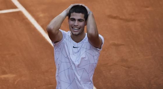 Trónfosztás? Legyőzte Rafael Nadalt a 19 éves Carlos Alcaraz Madridban