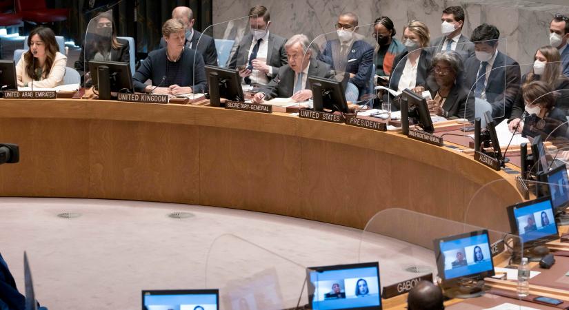 Sem a „háború”, sem az „invázió” szó nem szerepel az ENSZ Biztonsági Tanácsának állásfoglalásában, amit Ukrajnáról adtak ki