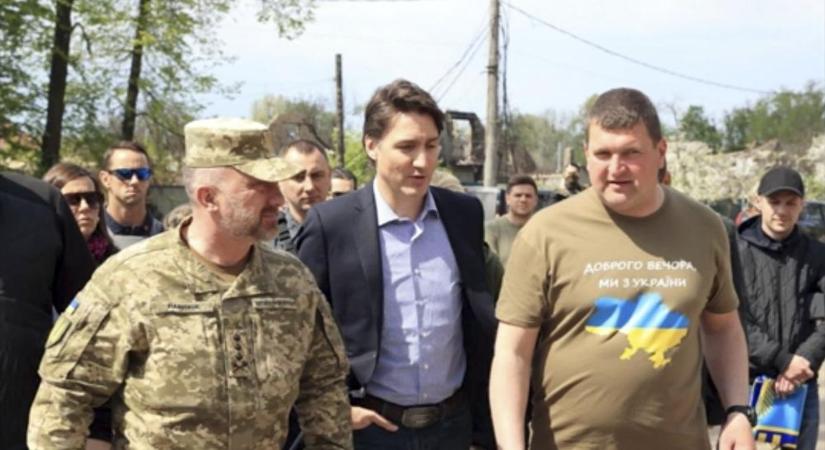 Jill Biden után a kanadai miniszterelnök is váratlanul Ukrajnába látogatott