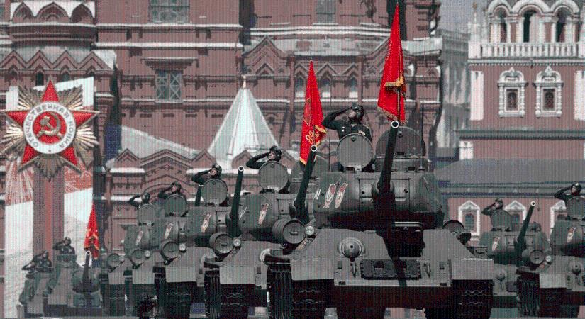 Jóval kisebb lesz az idei győzelem napi katonai parádé Moszkvában