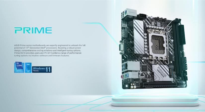 Kompakt ASUS alaplap az Intel H610-es mezőnyben