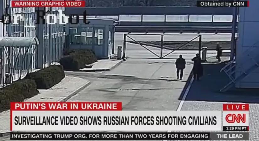 Videón, ahogy két orosz katona lelő két civilt Kijevnél (videó) (videó)