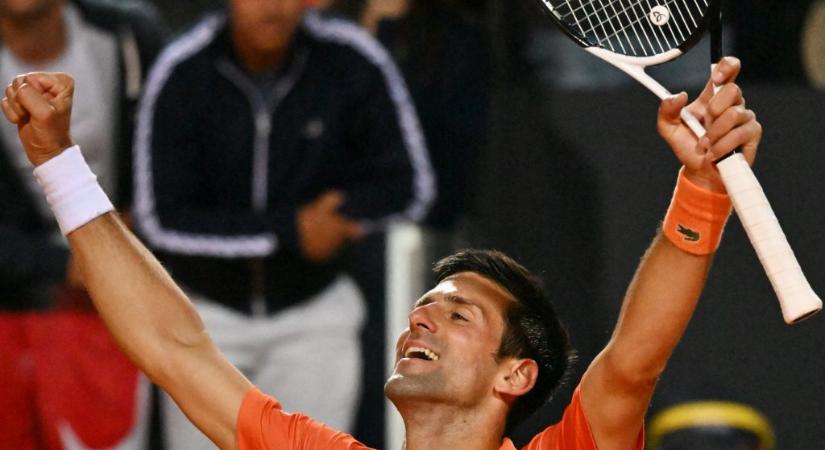 Djokovic az ezredik győzelmével jutott tizenkettedszer döntőbe Rómában