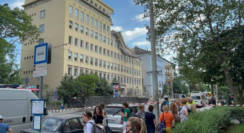 Hegyvidék: Ilyen látványosan a világháború óta nem omlott össze épület Budapesten