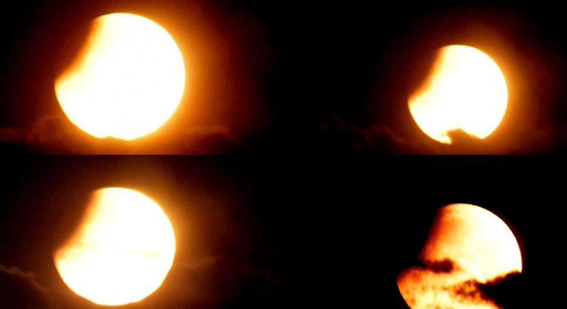 A föld árnyéka Pac-Man-ként beleharapott egyet a holdunkba