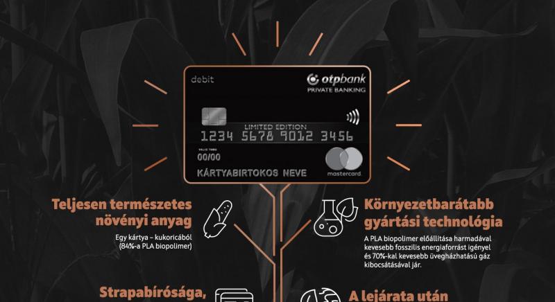Kukoricából készül a legmodernebb bankkártya, már a magyaroknak is jut