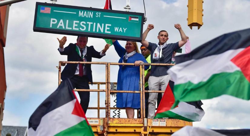 Palesztina út lett egy város főutcája New Jersey-ben