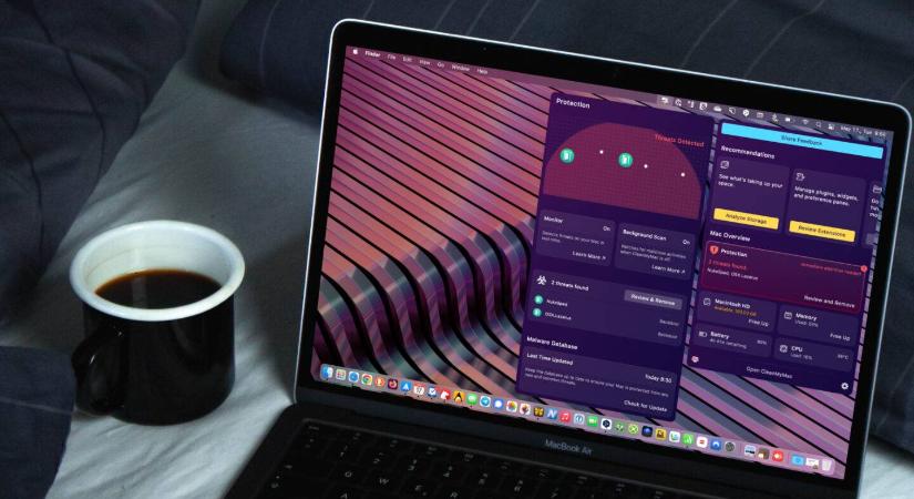 CleanMyMac X új funkciók: Mac-egészség áttekintése a menüsorban