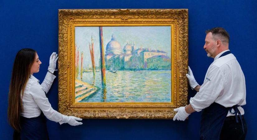 56,6 millió dollárért kelt el Claude Monet Velencét ábrázoló alkotása