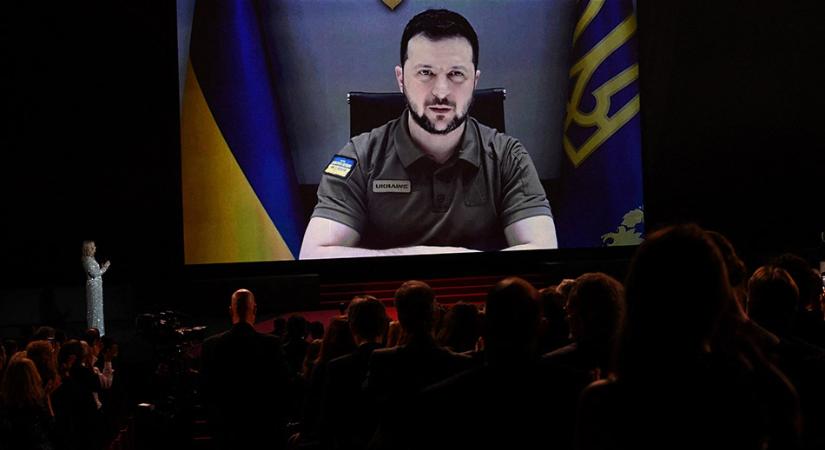 A 75. cannes-i fesztivál megnyitóján jelentkezett be az ukrán elnök