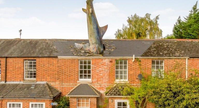 Nézz szét a házban, amibe cápa csapódott, vagy akár vedd is ki!