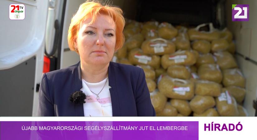 Újabb magyarországi segélyszállítmány jut el Lembergbe (videó)
