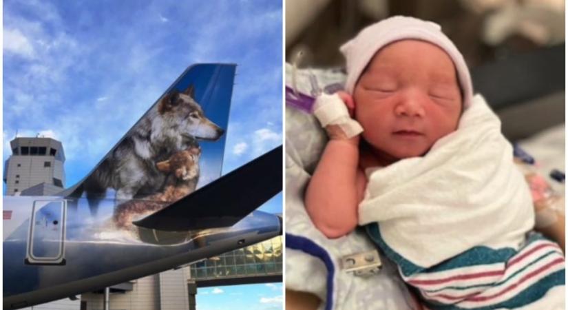 Beindult a szülés, a repülőn hozta világra a kislányát