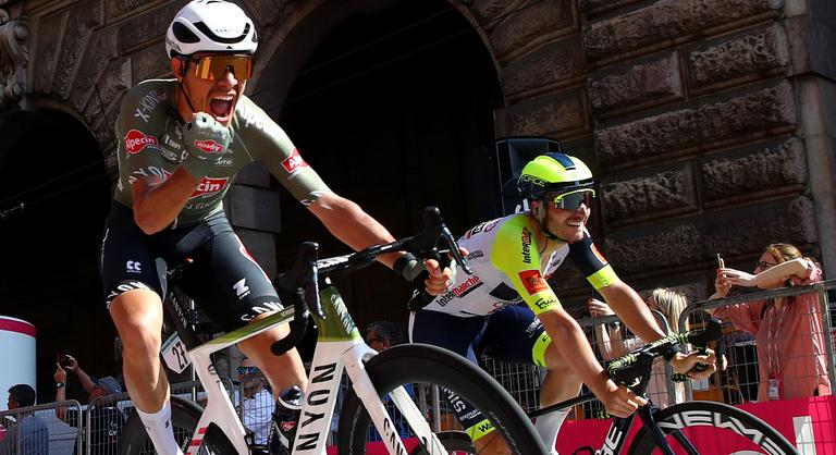 Első profi győzelmét aratta az olasz kerékpáros a Giro 12. szakaszán