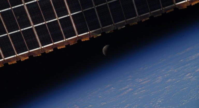 A Nemzetközi Űrállomásról például ilyen egy holdfogyatkozás