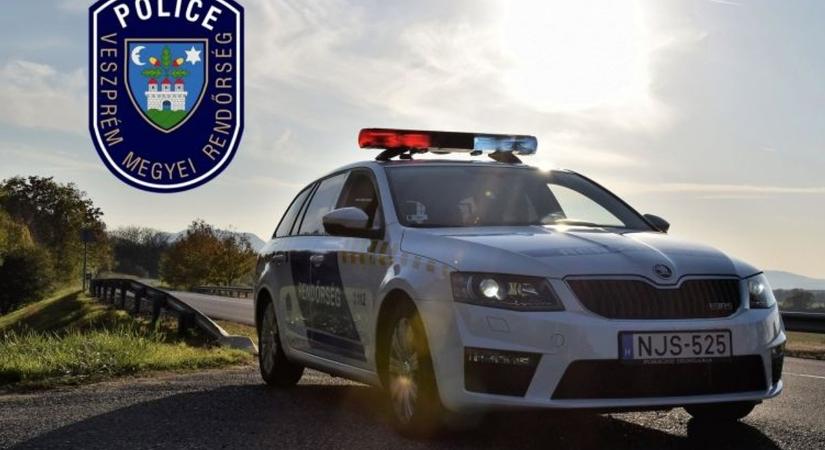 Balesetek, körözött személyek - Akadt dolga Veszprém megye rendőreinek csütörtökön