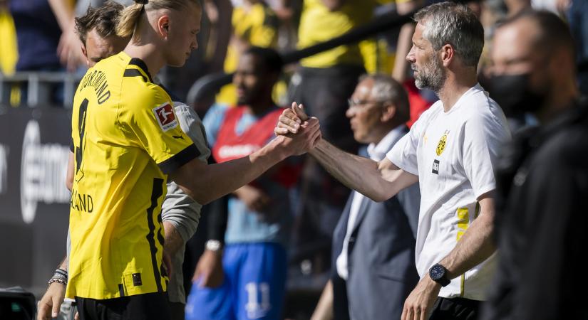 Kírúgták a Dortmund vezetőedzőjét, Haaland nagyvonalú ajándékkal köszönt el