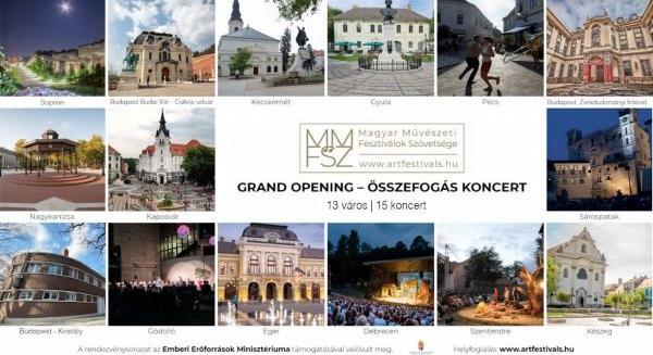 Ingyenes koncertek 13 városban a Magyar Művészeti Fesztiválok Szövetségének szervezésében