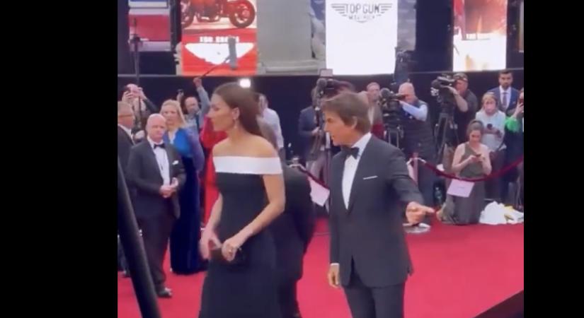 Videón, ahogy Vilmos herceg bunkó, de Tom Cruise megmenti a helyzetet