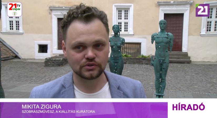 Jehor Zigura szobrainak szabadtéri kiállítása az ungvári várban (videó)