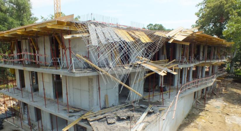 Fittyet hánytak a szabályokra, öt építőmunkás sérült meg – képek