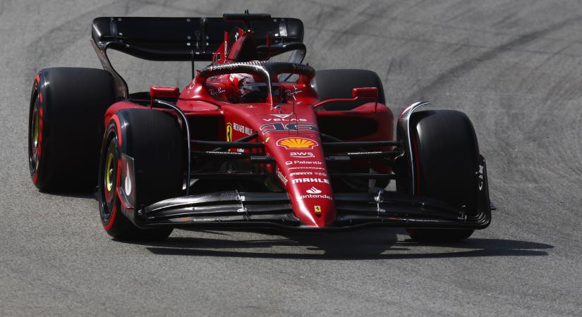 F1: A padlóról állt fel Leclerc a spanyol időmérőn
