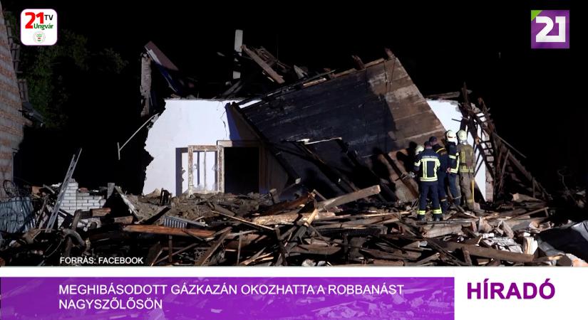 Meghibásodott gázkazán okozhatta a robbanást Nagyszőlősön (videó)