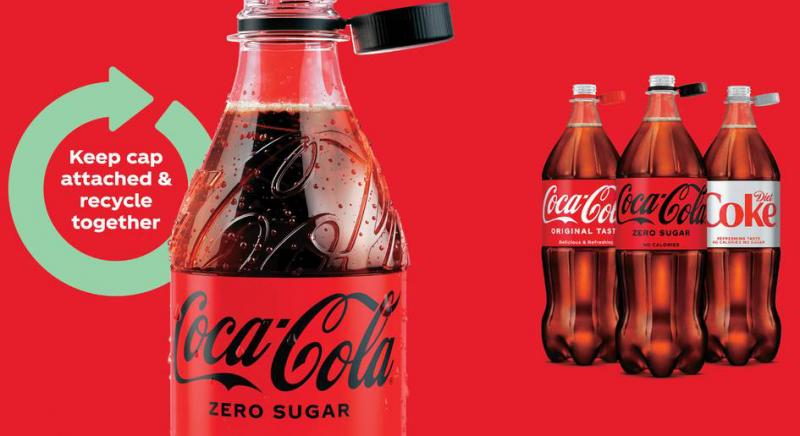 A Coca-Cola olyan palackokat dob piacra, amelyekről nem lehet leválasztani a kupakot