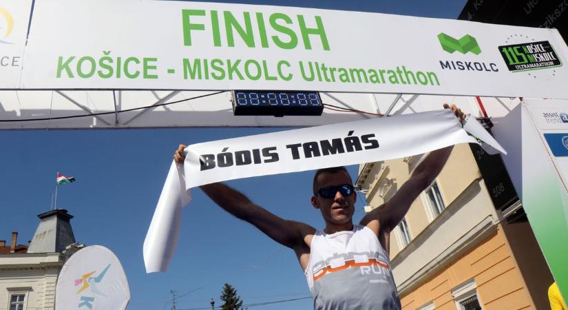 4. Kassa-Miskolc ultramaraton: Bódis a váltók előtt ért be