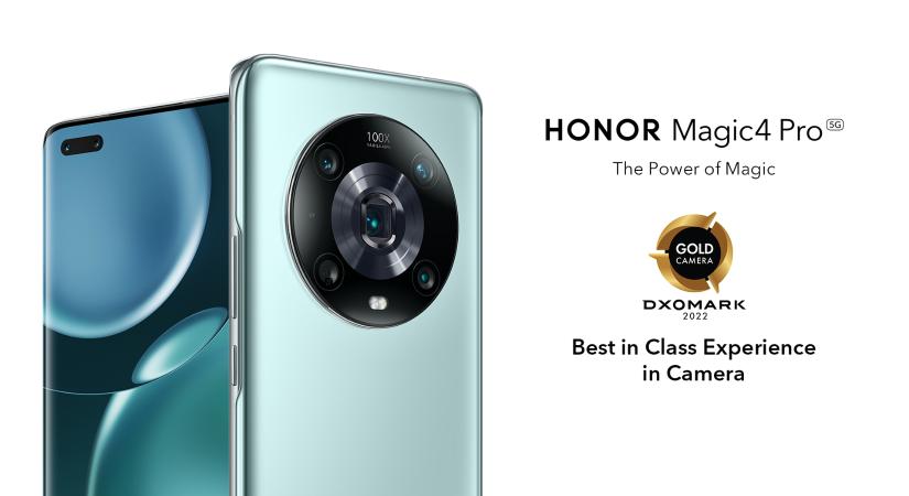 A HONOR Magic4 Pro elnyerte a DxOMark Gold Camera minősítését