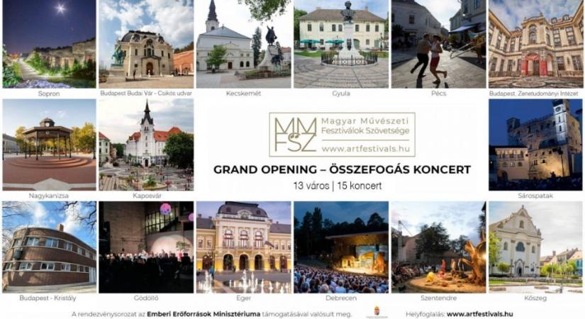 Ingyenes koncertek 13 városban a Magyar Művészeti Fesztiválok Szövetségének szervezésében
