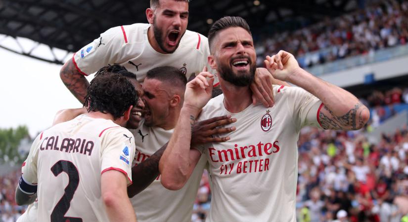Serie A: Giroud vezérletével nyert az AC Milan, ezzel pedig olasz bajnok lett – videóval