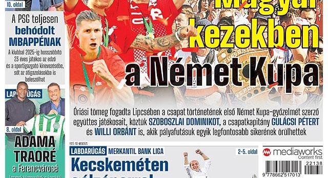 Magyar játékosokat ünnepeltek Lipcsében; Kecskeméti gólzápor a feljutás tiszteletére
