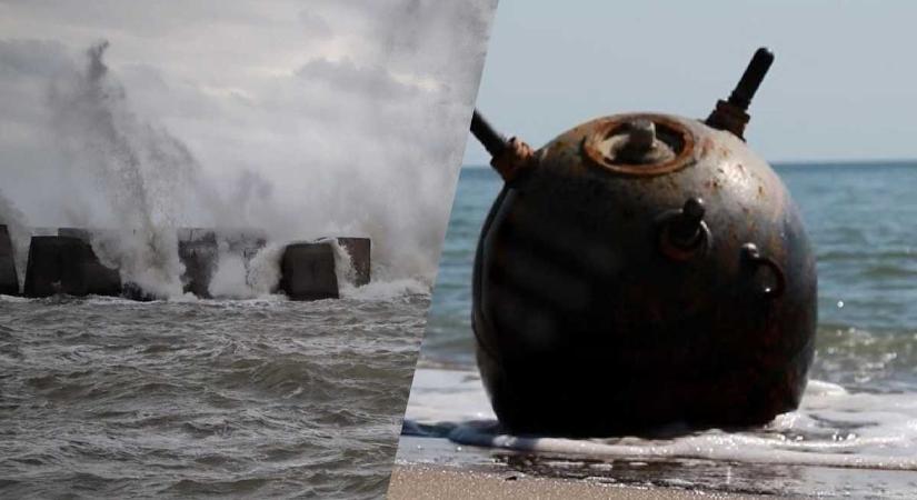 A vihar miatt tengeri aknák sodródhatnak ki Odessza partjaira