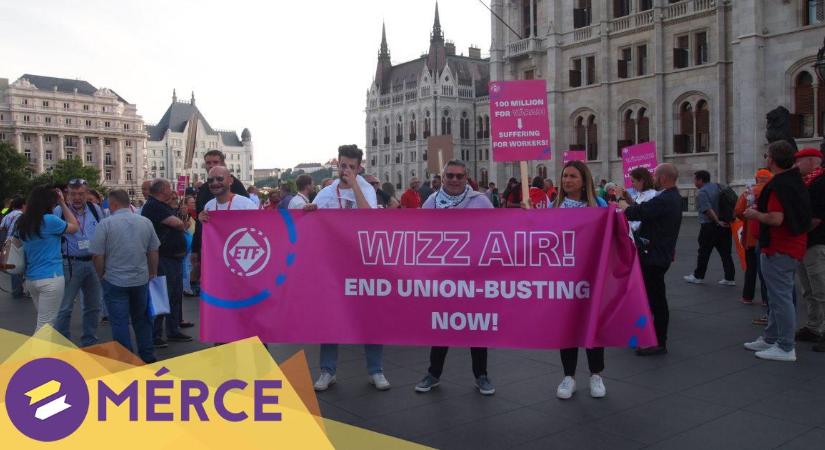 A WizzAir dolgozói mellett demonstrált az Európai Közlekedési Dolgozók Szövetsége