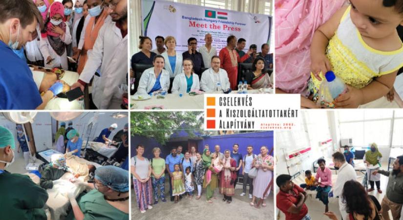 Csaknem száz sikeres műtétet végezett el tíz nap alatt Bangladesben a magyar orvoscsoport