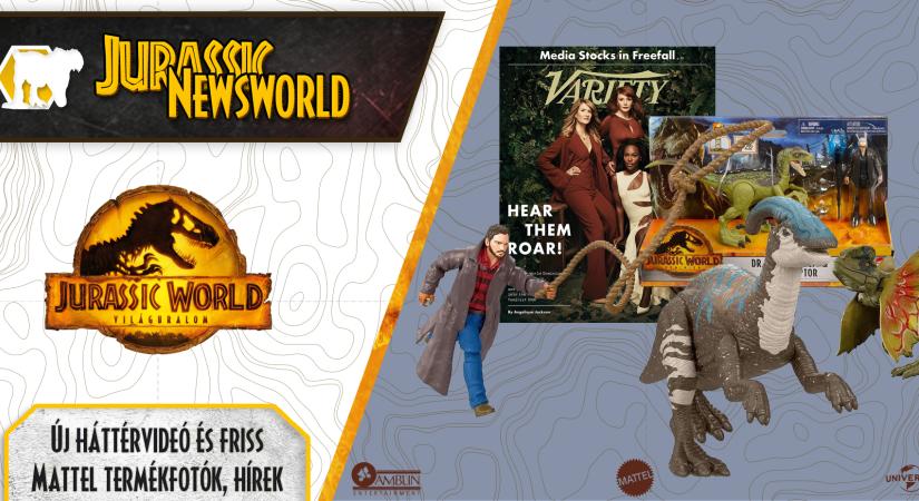 Jurassic Newsworld: Új háttérvideó és friss Mattel termékfotók, hírek