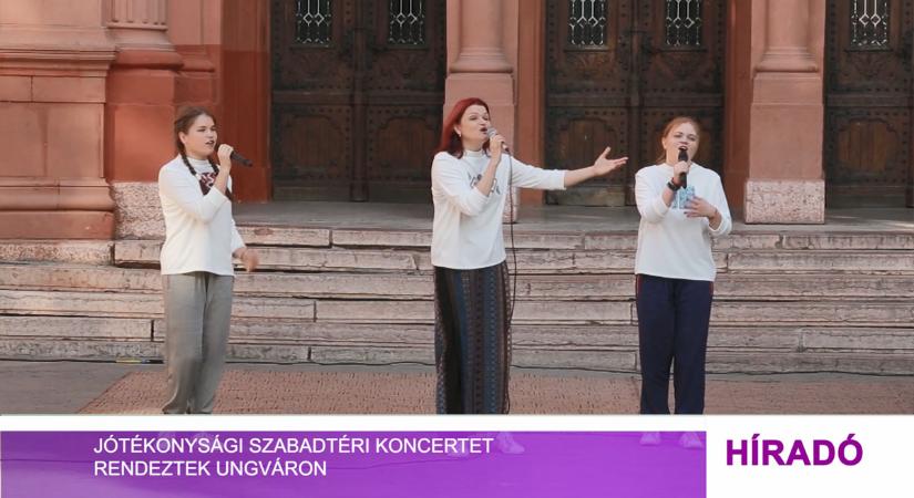 Jótékonysági szabadtéri koncertet rendeztek Ungváron (videó)